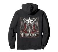 Reverso DE Fear No Evil Archangel Christian Warrior Sudadera con Capucha