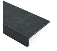 Revestimiento de alféizar de ventana negro mate, revestimiento de mármol for ventanales, protector de repisa for balcón/loft (80 x 10 cm/31,5 x 3,9 pulgadas)(140x18cm/55.1x7in)