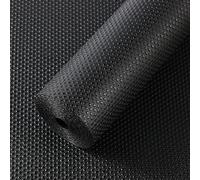 Revestimiento de cajones no Adhesivo, revestimientos de estantes para gabinetes de Cocina revestimientos de refrigerador Impermeable Alfombrillas de EVA a Prueba de Aceite Negro 60x600cm