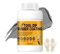 Revestimiento de Caucho Líquido Goma, Pintura Caucho, Recubrimiento Protector Impregnado en Líquido, Flexible y Removible Para Alicates y Herramientas de Joyería, Gris (300g)