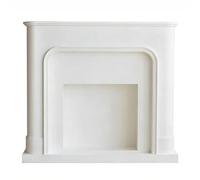 Revestimiento de chimenea Acabado texturizado envolvente decorativo de la chimenea repisa independiente blanca Decorativo