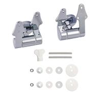 Revestimiento de cierre tranquilo, centro trilateral para asiento de inodoro, resistente al óxido, recurso de acero inmutable, montaje simple hecho a mano, para baño, desarrolla accesorios de baño