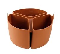 Revestimiento de cocinas lentas, revestimiento de olla de cocción lenta de silicona reutilizable, 7.08x4.72 pulgadas divisor de olla plegable resistente al calor, accesorio de cocina, ideal para acamp