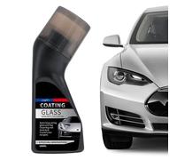 Revestimiento de cristal para parabrisas - 100 ml de cera limpiadora de cepillo de esponja, tratamiento antivaho, aplicación suave, brillo persistente, para espejos, ventanas, puertas de ducha,