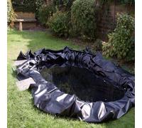 Revestimiento de estanque de 6 mil, base para estanque de peces para cascada, estanque y membrana de piscina de peces, cama elevada de jardín y estanque de paisaje acuático