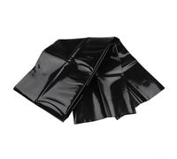 Revestimiento de estanque de polietileno de alta densidad de 0.3 mm de grosor, plegable, membrana impermeable negra para estanques koi, características de agua de jardín y acuicultura, 7 pies x 10