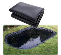 Revestimiento de estanque de polietileno de alta densidad de 8 x 10 m, impermeable, 6 x 8 m y 4 x 6 m, opciones para jardines acuáticos, fuentes, cascadas y jardines acuáticos, resistente a los rayos