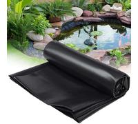 Revestimiento de estanque negro de 5 x 5 m, membrana impermeable flexible de 0,12 mm de grosor, para piscinas de jardín, estanques de peces koi, características de agua y soluciones duraderas de