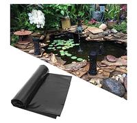 Revestimiento de estanque negro, película flexible impermeable para estanques de peces, acuicultura, lagos artificiales y protección del paisaje, revestimiento de 6 x 7 m, para laderas de ríos