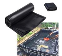 Revestimiento de estanque negro resistente de 1 x 1 m, membrana impermeable para estanques de peces y características de agua, sello submarino duradero para fuentes de jardín, perfecto para proyectos