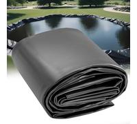 Revestimiento de estanque resistente de 5 x 8 m, 6 x 10 m, 8 x 12 m, 10 x 15 m, membrana de plástico impermeable duradera para estanques de peces, características de agua de jardín y soluciones de
