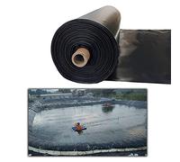 Revestimiento de estanque resistente precortado de 0,2 mm, membrana de polietileno de alta densidad resistente a desgarros y pinchazos, ideal para estanques de jardín, características de agua y