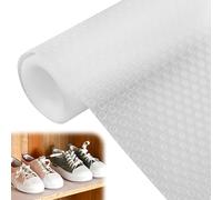 Revestimiento de estantes, revestimientos de gabinete para estantes, forro de cajón impermeable no adhesivo para armarios de cocina, papel de estante fácil de cortar para refrigerador, armario (C