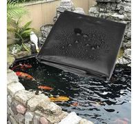Revestimiento de HDPE para estanques, resistente y flexible, para cascadas, estanques y estanques de peces, 0,13 mm, 6 x 6 m, 7 x 8 m, 8 x 10 m, 10 x 12 m. Lona para estanques con depósito y fuente.(5