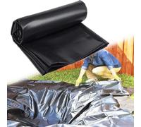 Revestimiento de HDPE Resistente de 4x5 m para estanques, Membrana Flexible para estanques de Peces, Jardines acuáticos, Fuentes y cascadas - Revestimiento Preformado Negro Duradero (10x13 m