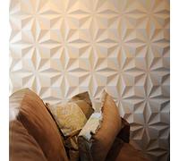 Revestimiento De Paredes 3D Lasse 3m² | 12 Paneles Decorativos 50x50cm | WallArt, Papel Pintado 3D | Friso, Paneles Acústicos