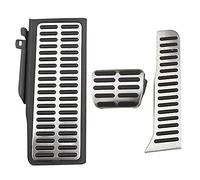 Revestimiento de pedal Para Superb CC Line LHD Cubierta De Pedal Automático AT MT De Acero Inoxidable Pedales De Automóvil Daefar(AT With Rest Pedal)