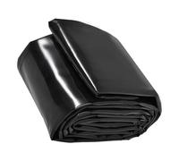 Revestimiento de piscina de polietileno de alta densidad resistente de 4 x 8 m, impermeable, para estanques koi y peces, membrana negra para piscinas enterradas, película de base fuerte (4 x 6 m)