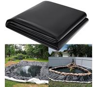 Revestimiento de polietileno de alta densidad para estanques, membrana impermeable flexible para fuentes y cascadas, disponible en 2 x 2,5 m, 3 x 4 m, 5 x 6 m, 7 x 8 m, 0,12 mm de grosor para