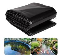 Revestimiento de polietileno negro resistente para estanques, flexible e impermeable, perfecto para piscinas, fuentes, jardines y cascadas