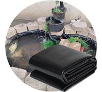 Revestimiento de PVC Negro para estanques, 2x4 m y 3x8 m, 0,2 mm de Grosor, Flexible e Impermeable, Ideal para estanques de Peces, pequeños estanques, Arroyos y Fuentes. Solución pa