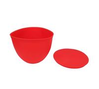 Revestimiento de silicona para cuenco mezclador, 5 cuartos de galón, antiadherente, plegable, antiarañazos, cuencos de ayuda de cocina con tapa para KSM150 KSM180 KSM170 KSM160 (Red)