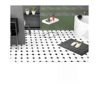 Revestimiento de Suelo de PVC Autoadhesivo 9 Pegatinas Autoadhesivas Impermeables For Suelo, Decoración Del Hogar, Patrones Impresos En Blanco Y Negro, Antideslizantes(ZxDB-4T9P20-138-ZZ)