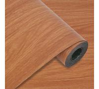 Revestimiento de Suelo de PVC Autoadhesivo, Suelo de Vinilo Decorativo Efecto de madera, 15mm Grosor, Antideslizante, Impermeable, 40 x 300cm, 1,2 m (Roble Cálido)