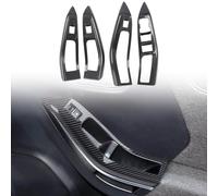 Revestimiento decorativo de puertas interiores para Ford Puma 2019-2023, 4 piezas, plástico ABS, color fibra de carbono