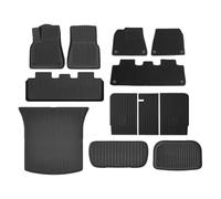 Revestimiento del Maletero Alfombrillas Apto para Tesla Alfombras De Pie De Doble Capa, Almohadilla Protectora para Maletero, Revestimientos De Carga Alfombrilla del Maletero(Double Layer 12PCS)