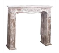 Revestimiento envolvente de chimenea Chimenea de madera envejecida, repisa chimenea decorativa vintage independiente