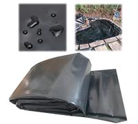 Revestimiento flexible negro para estanques de 1 x 10 m, membrana impermeable duradera para estanques de peces, fuentes, arroyos y cascadas. Disponible en tamaños de 5 x 5 m, 8 x 10 m, 10 x 15 m