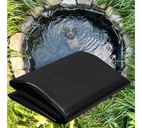 Revestimiento Flexible Negro para estanques, Membrana de HDPE de Alta Resistencia para estanques de Peces y estanques de jardín. Revestimiento Impermeable Preformado. Tamaños: 4x12m/5x5m/6x7