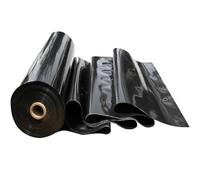 Revestimiento flexible negro para estanques, membrana de PVC impermeable para estanques de peces, cascadas y fuentes, revestimiento de goma duradero, repuesto de lavabo de estanque de 4,5 x 11 m