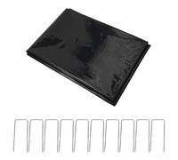Revestimiento flexible para estanque de membrana de HDPE para una fácil maniobrabilidad en la configuración del jardín (200 x 300 c+10 clavos de tierra)
