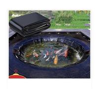 Revestimiento Flexible para estanques - Membrana Impermeable Negra de 0,4 mm para estanques de Peces, cascadas y Jardines - Revestimiento Plegable y Duradero para el lecho del Estanque (Tama