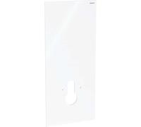 Revestimiento frontal Geberit para módulo sanitario Geberit Monolith para inodoro suspendido, 114 cm, ancho de montaje del inodoro 18 cm, 242.662.SI.1, Color: Vidrio Blanco