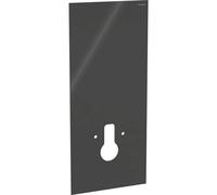 Revestimiento frontal Geberit para módulo sanitario Geberit Monolith para inodoro suspendido, 114 cm, ancho de montaje del inodoro 18 cm, 242.662.SJ.1, Color: Vidrio Negro