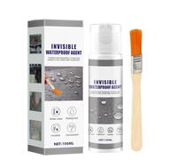 Revestimiento impermeable | 100 ml tiempo con pincel - Revestimiento impermeable antiagrietamiento, para alféizar de la ventana, cuarto de baño, techo, sótano, camping-Car, techo