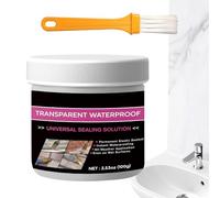Revestimiento Impermeable,100g Agente De Revestimiento Invisible - Adhesivo Para Reparación De Grietas - Para Inodoro Baño Techo Exterior Cocina Pared Azulejo Lavabo Ventana Sótano