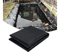 Revestimiento Impermeable para estanques Exteriores de 8x12 m, Apto para Cubrir estanques, Color Negro, tamaño 4x4 m, Ideal para paisajismo de Jardines.