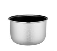 Revestimiento interior de aleación antiadherente para olla arrocera con escala de medición para cocinar con precisión arroz, sopas, guisos y pasteles, una sola pieza (5 L)