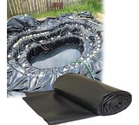 Revestimiento negro para estanque de jardín, para fuentes de peces pequeños, 2 x 5 m, 4 x 7 m, 6 x 9 m, 7 x 10 m, 9 x 9 m, 10 x 12 m (tamaño: 4 x 5 m)