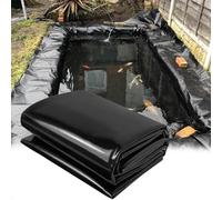 Revestimiento Negro para Estanque Forro Impermeable para Estanque 3x7m 5x6m 7x8m 8x10m Membrana Grande para Estanque de Peces Lona Plegable para Estanque de 0.12mm para Fuente Jardín Lago Artificial(1