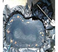 Revestimiento Negro para estanques de 8x12 m, película de Caucho para estanques de Peces, cascadas y Piscinas. Revestimiento Impermeable para Fuentes de jardín. Ideal para Elementos acuático
