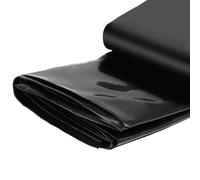 Revestimiento Negro Resistente para estanques de 4x4 m (13,1x13,1 pies) - Adecuado para el Revestimiento del Fondo de estanques de Peces, Fuentes, Arroyos y Fuentes - Ideal para Fuentes de j