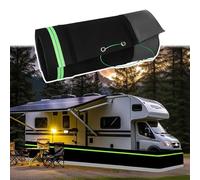 Revestimiento para autocaravana, 80 cm de alto x 34 m de largo, negro, resistente al viento y a la nieve, revestimiento aislante para autocaravanas • Fácil montaje, kits de revestimiento de invierno