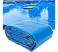 Revestimiento Para Estanque Grande De HDPE Azul De 10X13Pies, Membrana De Película De Sellado De Lona Impermeable, Revestimiento Flexible Antifugas Para Niños, Juegos Acuáticos, Piscinas(8x12m)