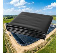 Revestimiento para Estanques 4x6m 7x8m 8x10m 10x15m Revestimiento Impermeable para Estanques para Piscinas de Peces, Fuentes, Fuentes, Jardines, Cajas de Plantas, Membrana Flexible, Negro(6x9m)