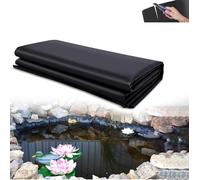 Revestimiento para estanques de Alta Resistencia, 8x10,5 m, Color Negro, Flexible e Impermeable. Ideal para estanques de Peces, estanques pequeños, Arroyos y Fuentes. Revestimiento Plegable